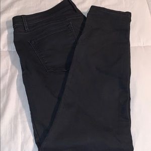 LOFT Super Skinny Black Jeans